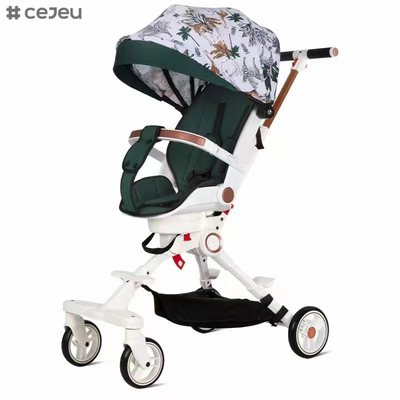 Pushchair/Stroller (Birth to 3 Years Approx, 0-15 kg), Lightweight with Compact FoldFour wheel suspension Brake