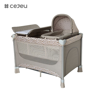 Baby travel cot baby playpen fashion Removable baby bed crib with diaper table multifunctional set bed for bedroom
