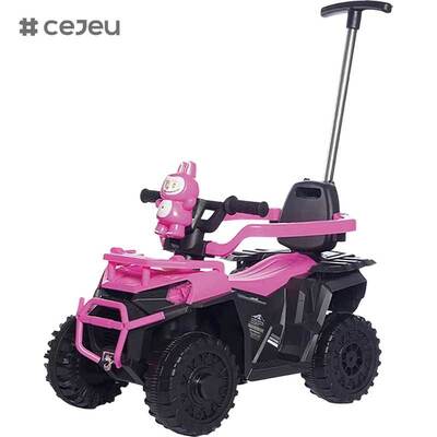 CJ-DLD-868T Children Quad Bike Kids Electric Dune Buggy with Parental Push Bar Children Electric ATV for Off-Road Adventure