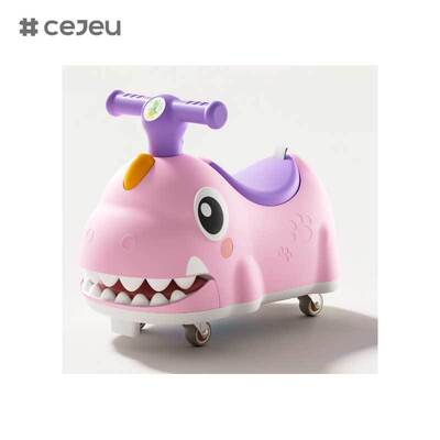 CJ-MKT-107 1-3 Years Old Children's Plastic Twist Ride-On Car Universal Wheels Anti-Rollover Peanut Shape Boys Girls First Birthday Gift