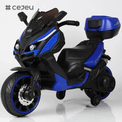 CJ-XL-1988  Unisex 3-Wheel Electric Motorcycle Battery Operated Small Plastic Wheels Ride-on Toy Kids 3-8 Years Newest Model Popular