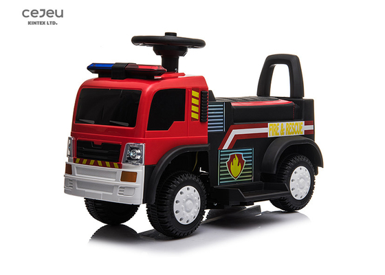 6V4.5AH Ride On Fire Truck With Police Sounds 12 Months Foot To Floor
