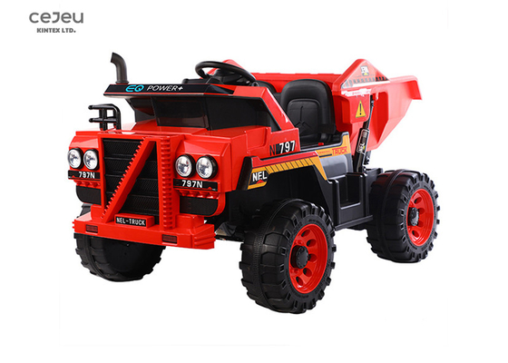 App Control 12v  Dump Truck Toy Ride On ASTM F963 2 Seater Red Engineering