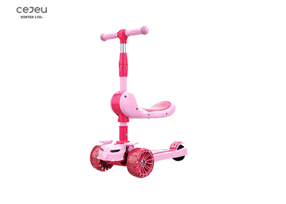 2 In 1 Scooter Push Along With Height Adjustable Seat Rear Foot Brake