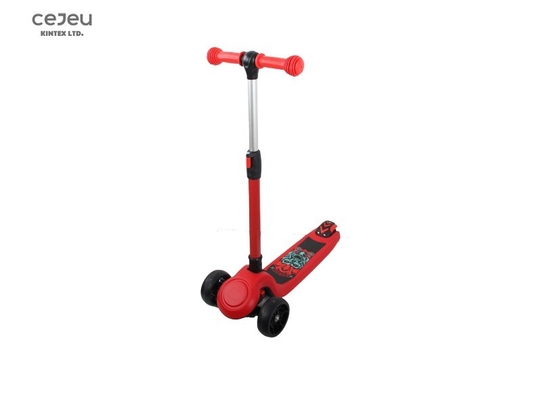 Foldable PU Flashing Wheel Kids Scooter Height Adjustable