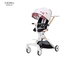 Lightweight Baby Stroller With One Handed Easy Folding Adjustable Backrest