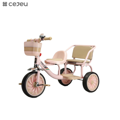 Kid Riding Tricycle with Compass Bell for All-Season Use with Easy-Grip Handles