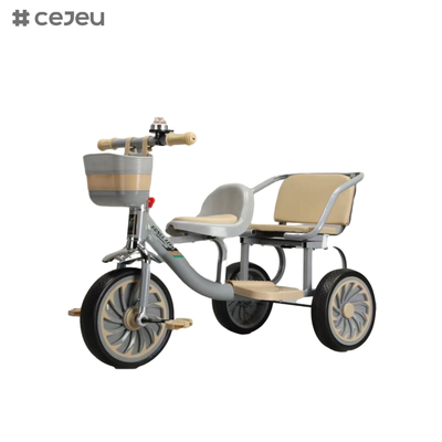 Kid Riding Tricycle with Compass Bell for All-Season Use with Easy-Grip Handles