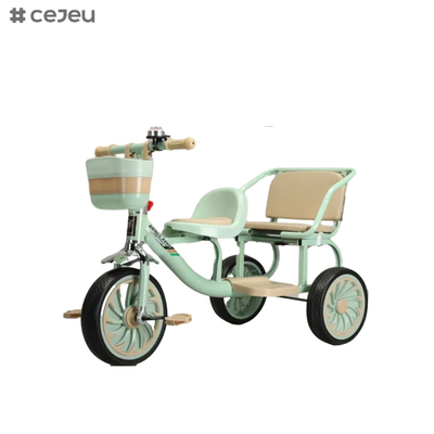 Kid Riding Tricycle with Compass Bell for All-Season Use with Easy-Grip Handles