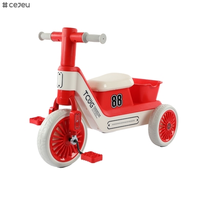 Kid Riding Tricycle with Compass Bell for All-Season Use with Easy-Grip Handles