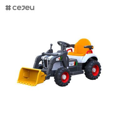 Plastic Ride On Tractor/Music/Early education Light/With manual push machine/Drag bucket/With manual rear excava