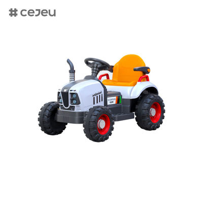 Plastic Ride On Tractor/Music/Early education Light/With manual push machine/Drag bucket/With manual rear excava