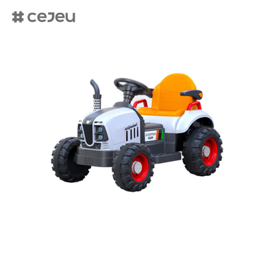 GJ-6V4.5AH Plastic Ride On Tractor/Music/Early education/Light/With electric excavator