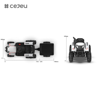 CJ-1009B Kids Ride on Tractor with Remote Control, Electric Tractor with Trailer for Toddler With powerful dual motors,