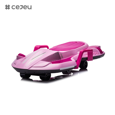 2 in 1 Electric Pedal &amp; Push Ride On Toy Wiggle Car with Light USB，MP3  and Music for Kids Unisex