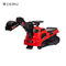 KINTEX CJ-009E Kids Ride on Tractor with Storage, Excavator Scooter Gift for Kids,6V4.5AH Steering wheel/Horn/Music