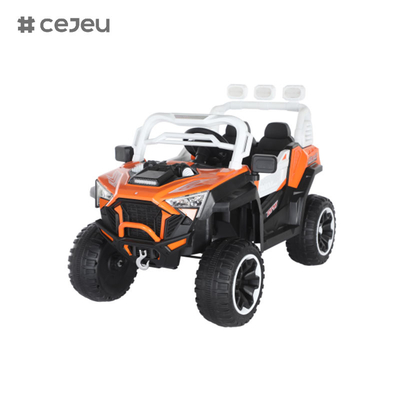 CJ-6187 12V 2 Seater Kids Ride on UTV Car, 4.5AH Electric Vehicle Truck Car with 2x390W Motor，USB,MP3, music, Bluetooth