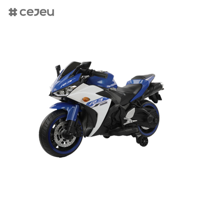 CJ-N-888 12V Ride on Motorcycle for Kids, Battery Powered 2 Wheels Motorcycle Toy with Bluetooth, Music, Light-