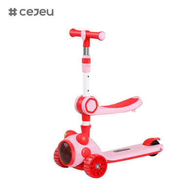 with Lights, music, seats, big flash wheel3 colors availablePackage size 67*50*62cm, suitable for boys and girls scooter