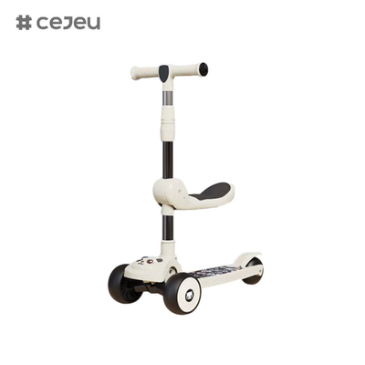 CJ-E300-8, with seat cushion，lights, music, handle can be adjusted 68-85cm, children of different heights can play