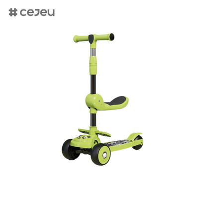 CJ-E300-8, with seat cushion，lights, music, handle can be adjusted 68-85cm, children of different heights can play
