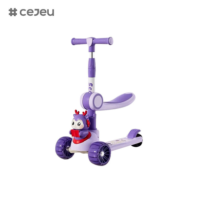 CJ-6333,with lights/music/big wheels/double-deck chassis,Purple/pink/Green/blue, 4 color options,For boys and girls
