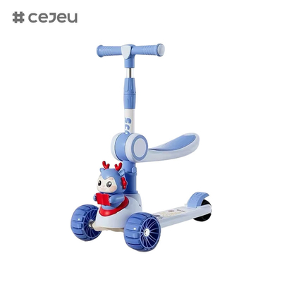 CJ-6333,with lights/music/big wheels/double-deck chassis,Purple/pink/Green/blue, 4 color options,For boys and girls