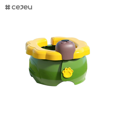 CJ-6901Children go out folding toilet for boys and girls baby car emergency toilet, blue green yellow 3 colors available