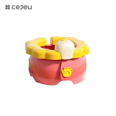 CJ-6901Children go out folding toilet for boys and girls baby car emergency toilet, blue green yellow 3 colors available