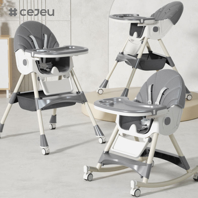 CJ-27,3 in 1+PP+Storage basket,pink/grey/blue/golden,four of colour,60*75*97cm,Reliable and safe baby high chair