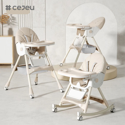 CJ-27,3 in 1+PP+Storage basket,pink/grey/blue/golden,four of colour,60*75*97cm,Reliable and safe baby high chair