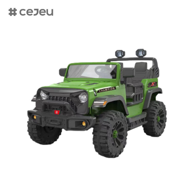 CJ-JC308，with 2.4G RC Two seats/USB/Light Four wheel suspension MP3 socket/Music12V7AH*1/40W*2White/Pink/Red/Green/Black