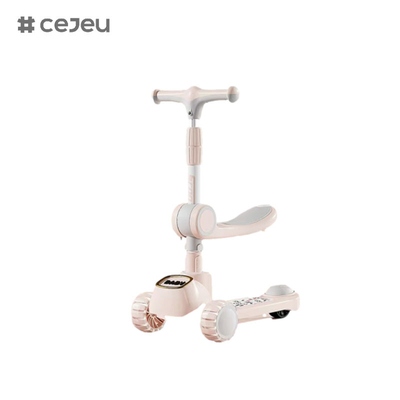 CJ-903,with Front wheel flashing PU Ordinary PVC rear wheels Music Lights,Pink White Grey,three of colour