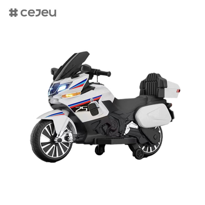 CJ-R125 Electric Motorcycles, 12V7/550*2,Early Childhood Education Music Modulation Bluetooth One click brake Wheel*2