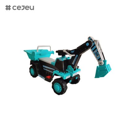 CJ-CT-300,with 6V4.5A*1 380 motor Manual digging arm Early education function Music Story English USB MP3 Bluetooth LED