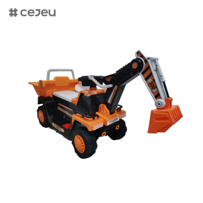 CJ-CT-300,with 6V4.5A*1 380 motor Manual digging arm Early education function Music Story English USB MP3 Bluetooth LED