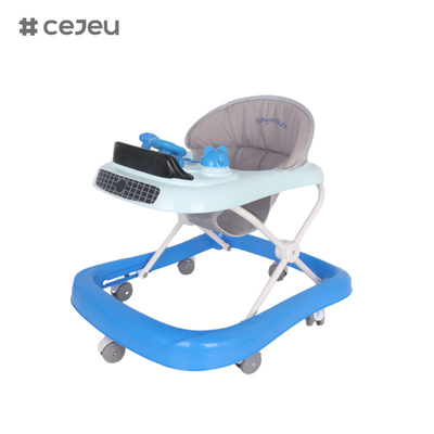 CJ-1166,baby walker,Music 3 Height adjuster Silent wheel*6 Cushion: Linen One click folding