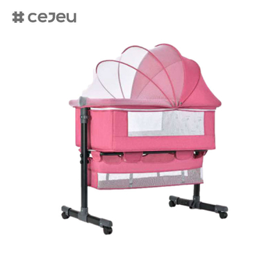 Wholesale High Quality Newborn Bedside Crib, Potable Baby Bedside Sleeper,Baby Cot Bed Crib with Canopy and Mosquito Net
