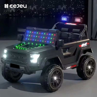 CJ-DLX-999 Unisex Four-Wheel Electric Ride-On Toy for Kids Rechargeable Remote Control Both Boys Girls MP3 Function