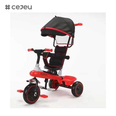 CJ-XSS-NW820 Fancy Kids Tricycle with Pedal Spare Parts for the Youngster's Fun Ride with Umbrella 4 in 1 Tricycle Kids