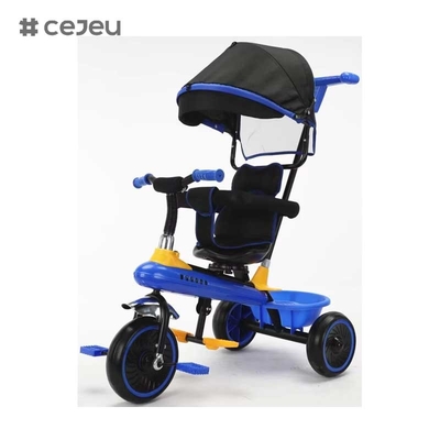 CJ-XSS-NW820 Fancy Kids Tricycle with Pedal Spare Parts for the Youngster's Fun Ride with Umbrella 4 in 1 Tricycle Kids