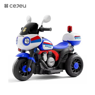 CJ-NT-966 Age 3-7 Children's Battery-Powered Electric Tricycle Motorcycle Plastic Toy for Boys and Girls