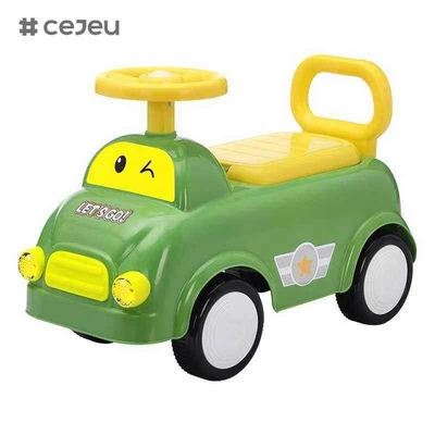 CJ-SL-608 Wholesale Factory Electric 4-Wheel Roller Scooter Plastic Toy Cars for Kids to Drive Baby Swing Car Ride on Toys