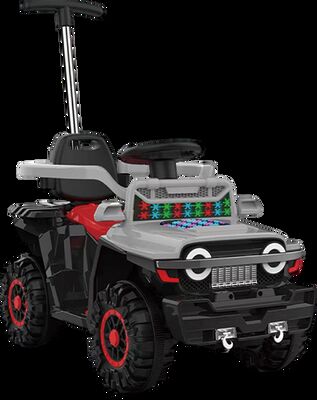 CJ-DLD-868T Children Quad Bike Kids Electric Dune Buggy with Parental Push Bar Children Electric ATV for Off-Road Adventure