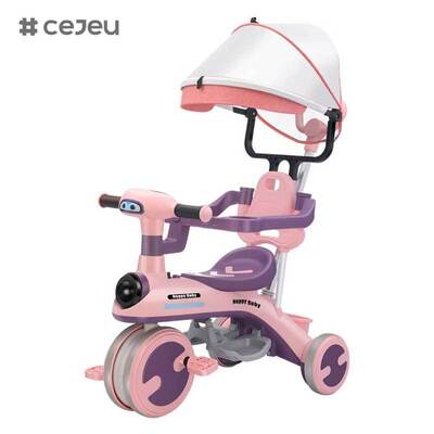 CJ-YT-528 Wholesale New Durable Kids' Tricycles Bicycles Baby Strollers Push Handle Sunshade Toddler Ride Toys Child Carriers Indoor