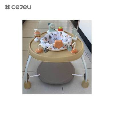 CJ-BST-BC10 playcenter& activity tablewith  music and lights the footrest have  three height  adjustment,also can put on up tray as table plate