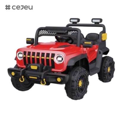 CJ-KBX-6187 Unisex 12V Electric Remote Control Toy Car 380*2 Plastic Kids' Ride-on Car for Boys and Girls Battery-Powered Wheel