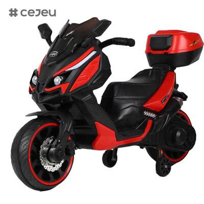 CJ-XL-1988  Unisex 3-Wheel Electric Motorcycle Battery Operated Small Plastic Wheels Ride-on Toy Kids 3-8 Years Newest Model Popular