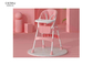 117*44*54CM Easy Storage Baby Feeding High Chair PU Seat 16KG
